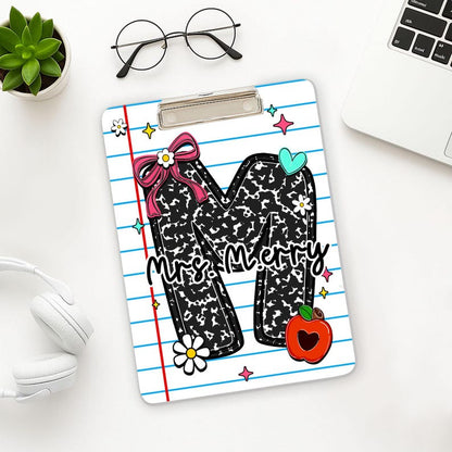 Personalized Teacher Appreciation Gifts, Personalized Teacher Clipboard