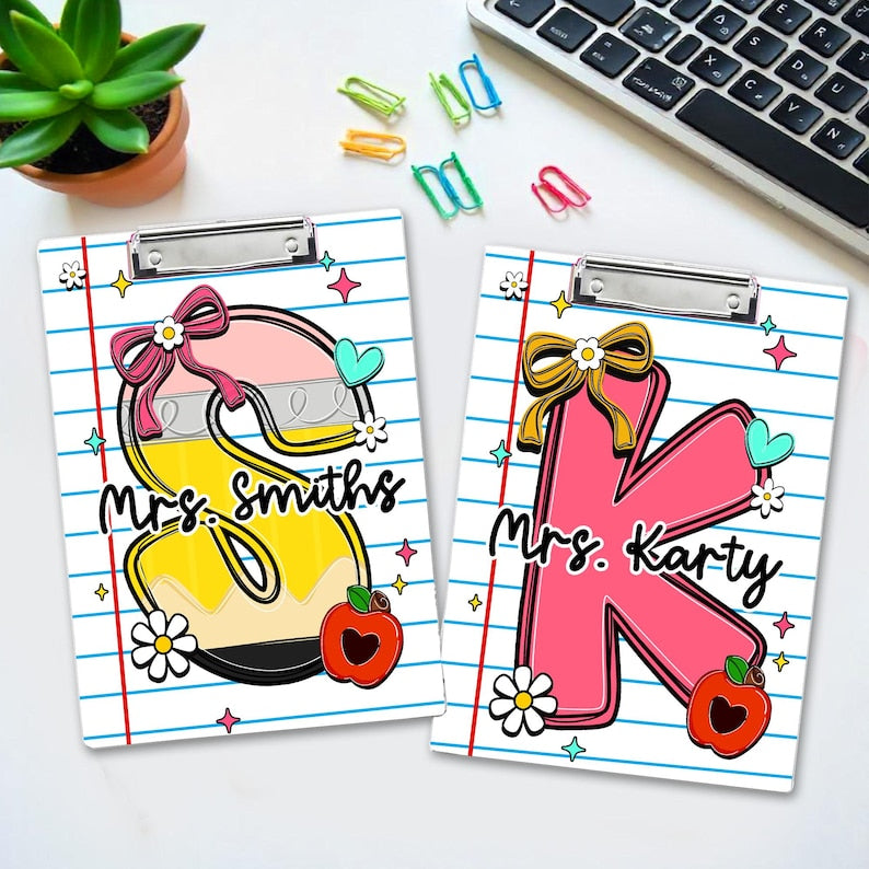 Personalized Teacher Appreciation Gifts, Personalized Teacher Clipboard