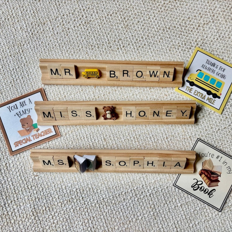 Name plate teacher sign teacher decor