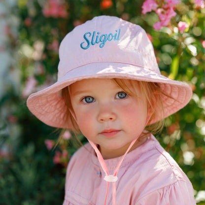 Custom Name Baby Hat, Personalized Toddler Sun Hat for Summer