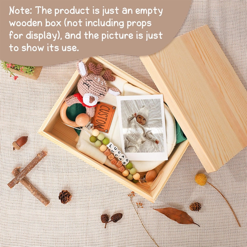 Cute Rabbits Design First Christmas Gift Box for Baby Boy/Girl