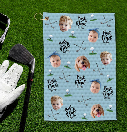 Custom Photo Golf Towel, Personalized Baby Face Golf Towel