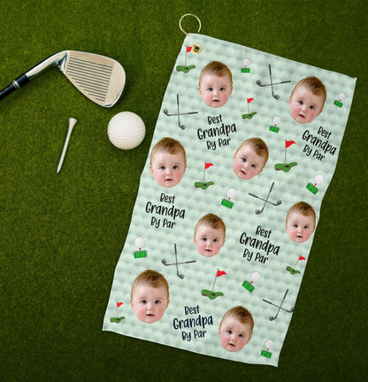 Custom Photo Golf Towel, Personalized Baby Face Golf Towel