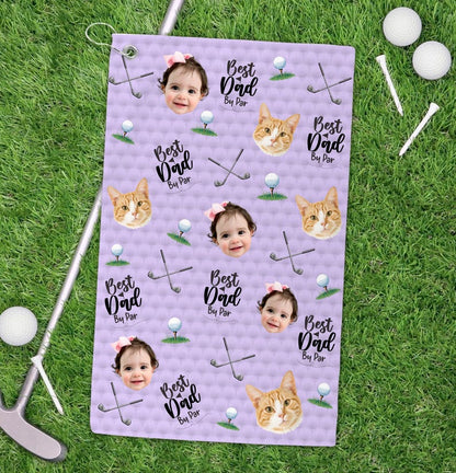 Custom Photo Golf Towel, Personalized Baby Face Golf Towel