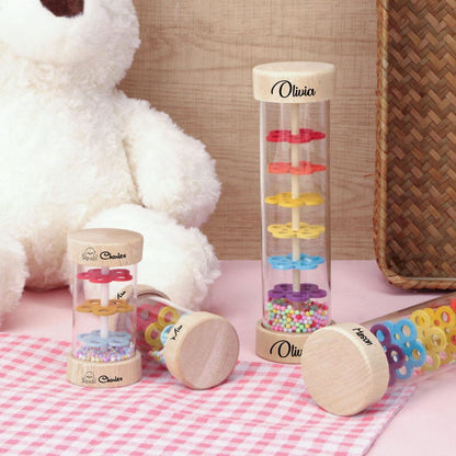 Engraved Children's Musical Rain Tube–Sensory Toy,Custom Name Baby Gift