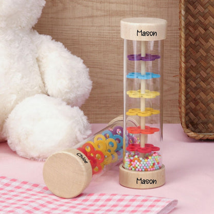 Engraved Children's Musical Rain Tube–Sensory Toy,Custom Name Baby Gift