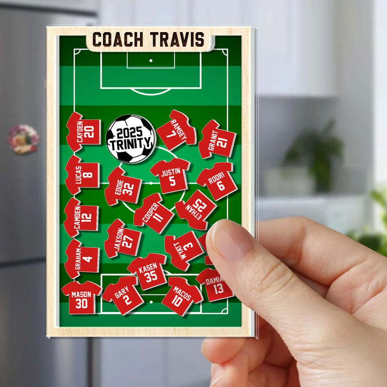 Personalized Soccer Coach Gift: Custom Shaker Ornament