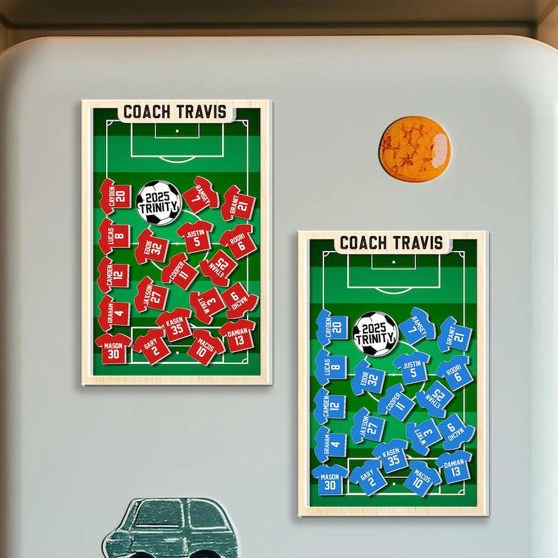 Personalized Soccer Coach Gift: Custom Shaker Ornament