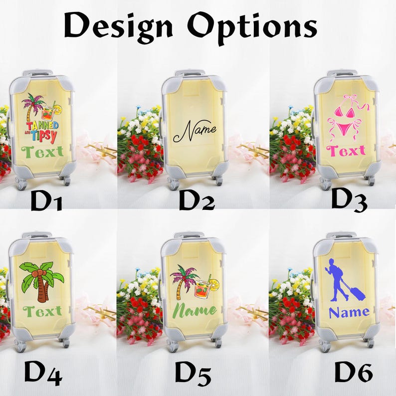 Personalized mini suitcase - Bachelorette Hangover Organizer
