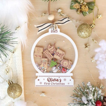 Personalized Baby's First Christmas Ornament 2025