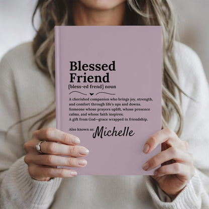 Custom Blessed Friend Journal: Christian Friendship Gift