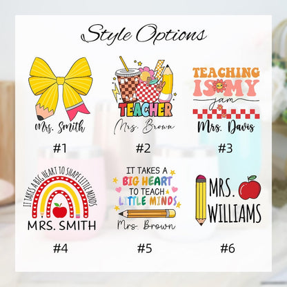Custom Christmas Gift,Wine Tumbler,Personalised Teacher Tumbler