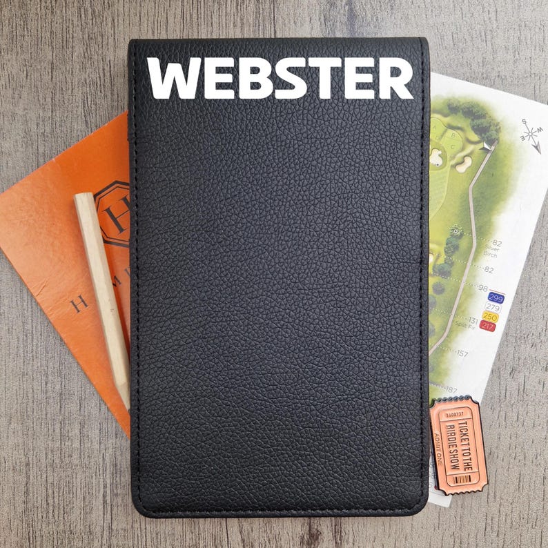 Personalised Golf Scorecard Holder: Custom Name