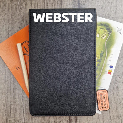 Personalised Golf Scorecard Holder: Custom Name