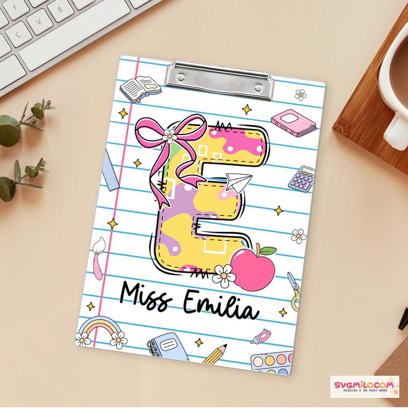 Custom Teacher Clipboard With Name, Back To School Gift
