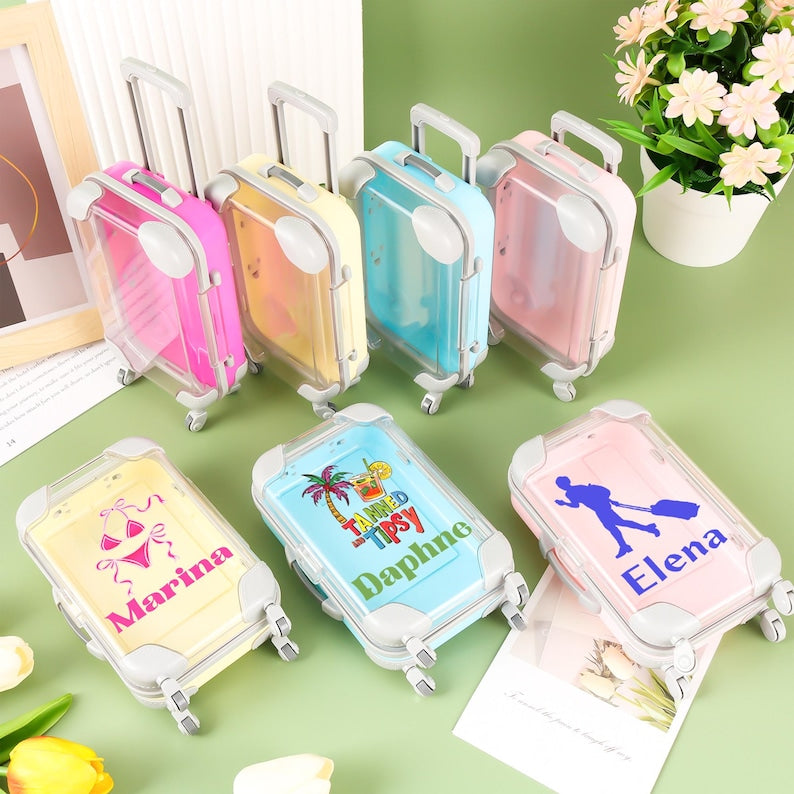 Personalized mini suitcase - Bachelorette Hangover Organizer