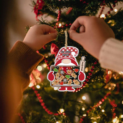 Personalized Gingerbread With Hat Family Christmas Ornament