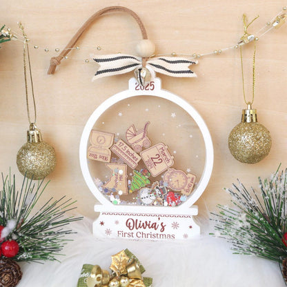 Personalized Baby's First Christmas Ornament 2025
