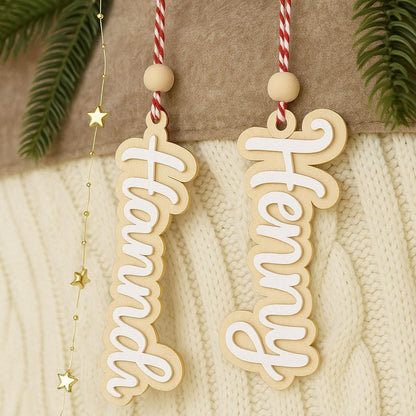 Custom Stocking Tags, Christmas Gift Tags, Personalized Tags