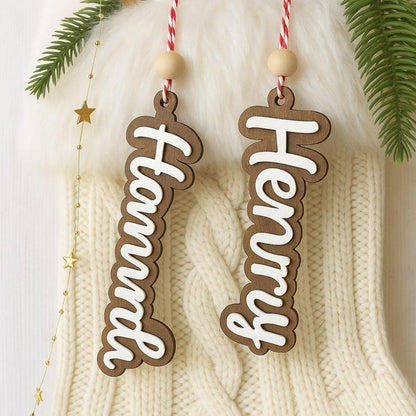 Custom Stocking Tags, Christmas Gift Tags, Personalized Tags