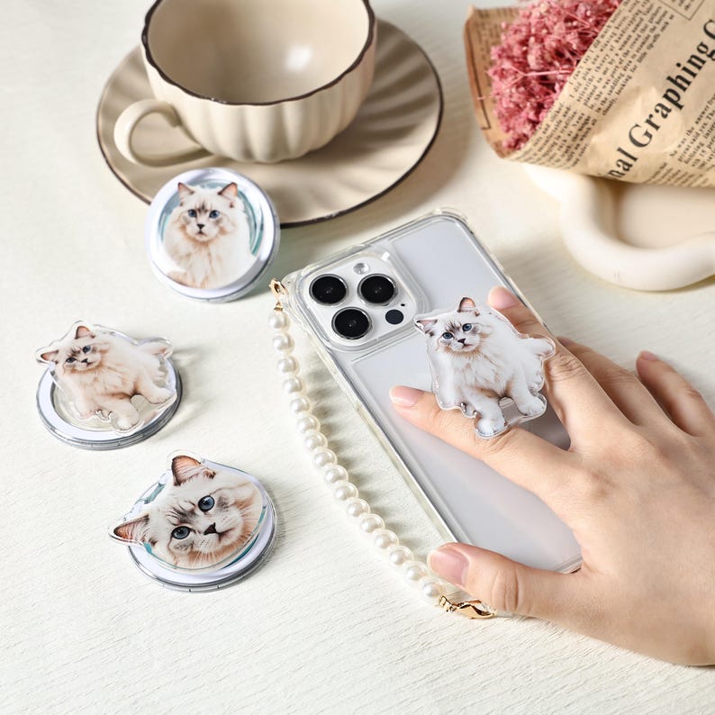 Custom Pet Face Phone Grip with