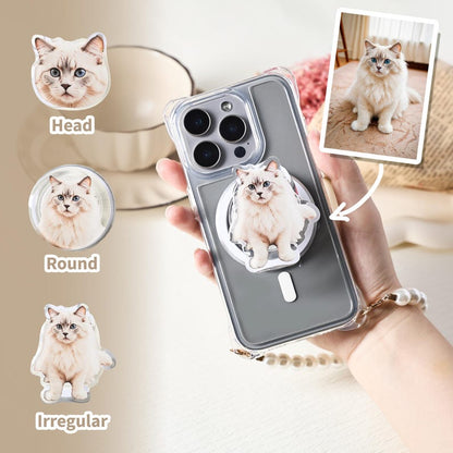 Custom Pet Face Phone Grip with