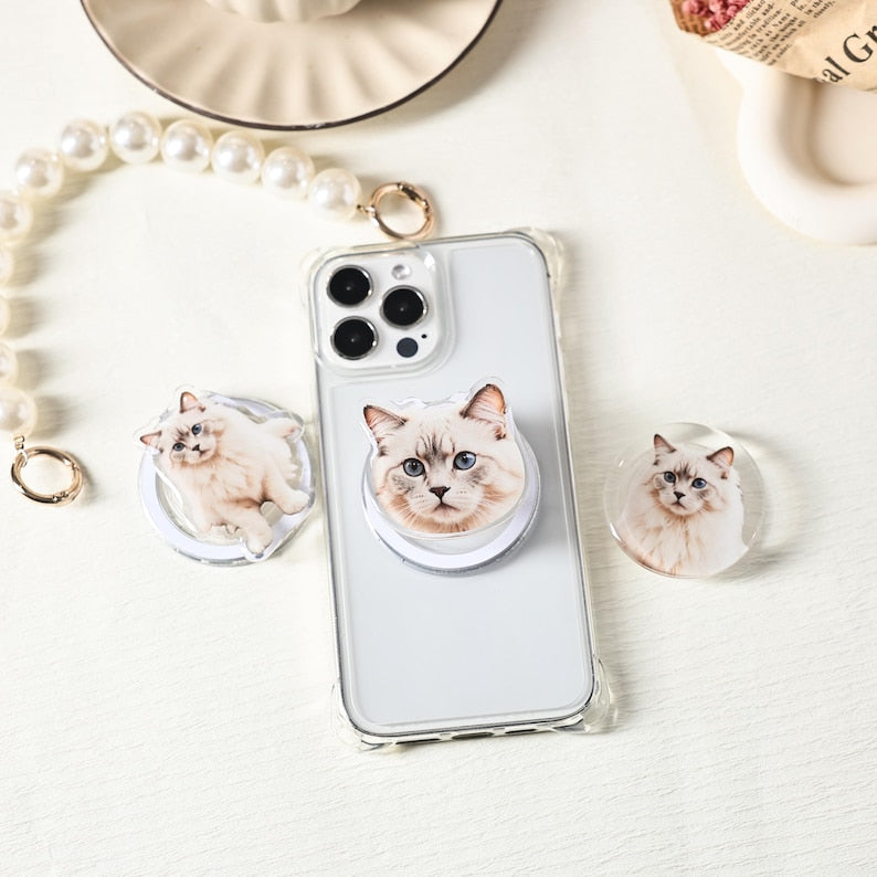 Custom Pet Face Phone Grip with