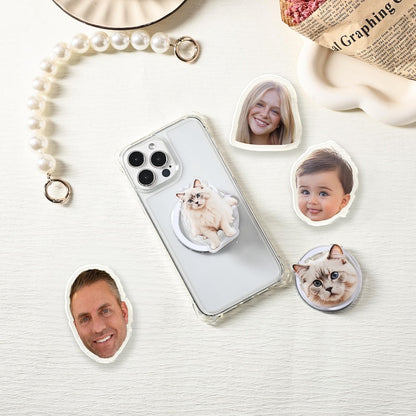 Custom Pet Face Phone Grip with