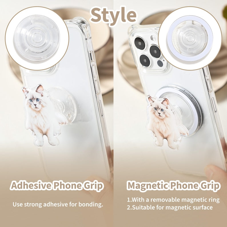 Custom Pet Face Phone Grip with