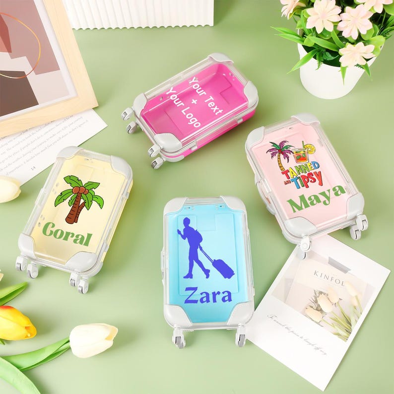 Personalized mini suitcase - Bachelorette Hangover Organizer