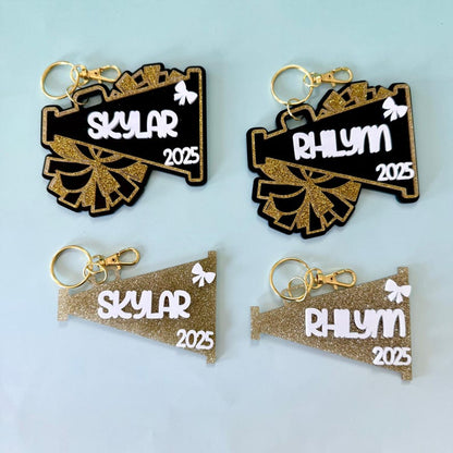 Personalized Cheer Backpack Tag Cheerleader