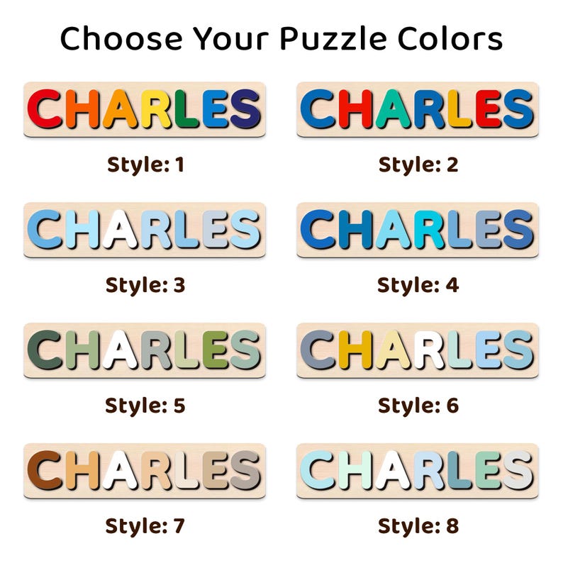 Custom Wooden Name Puzzle – Vehicles Theme | Personalized Baby Gift
