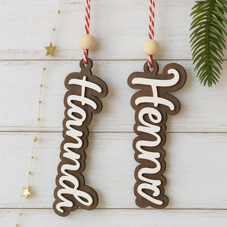 Custom Stocking Tags, Christmas Gift Tags, Personalized Tags