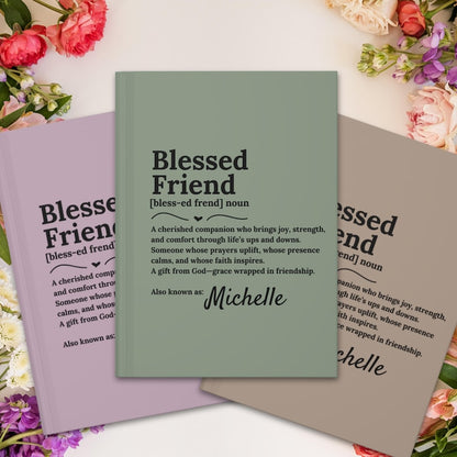 Custom Blessed Friend Journal: Christian Friendship Gift