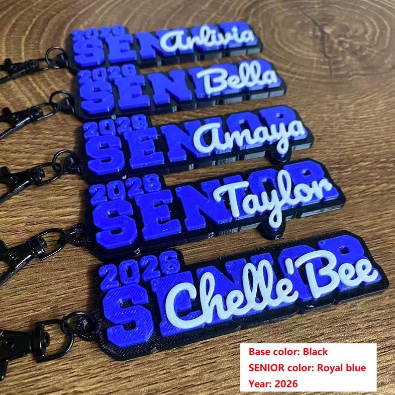 Personalized Custom College High School Graduation Grad Seniors Class Keychain
