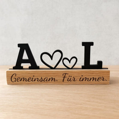 Personalized gift for partner with initials & heart