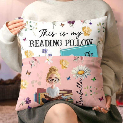 Birth Flower Book Lovers - Personalized Pocket Pillow