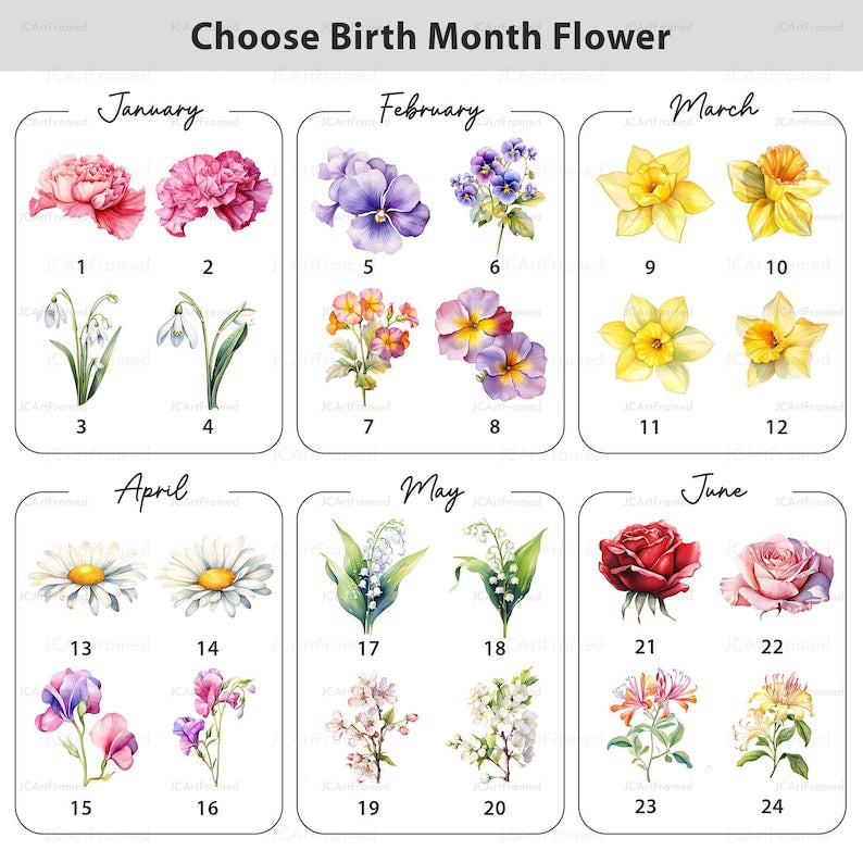 Birth Flower Book Lovers - Personalized Pocket Pillow