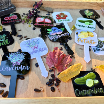 Colorful Acrylic Herb Marker