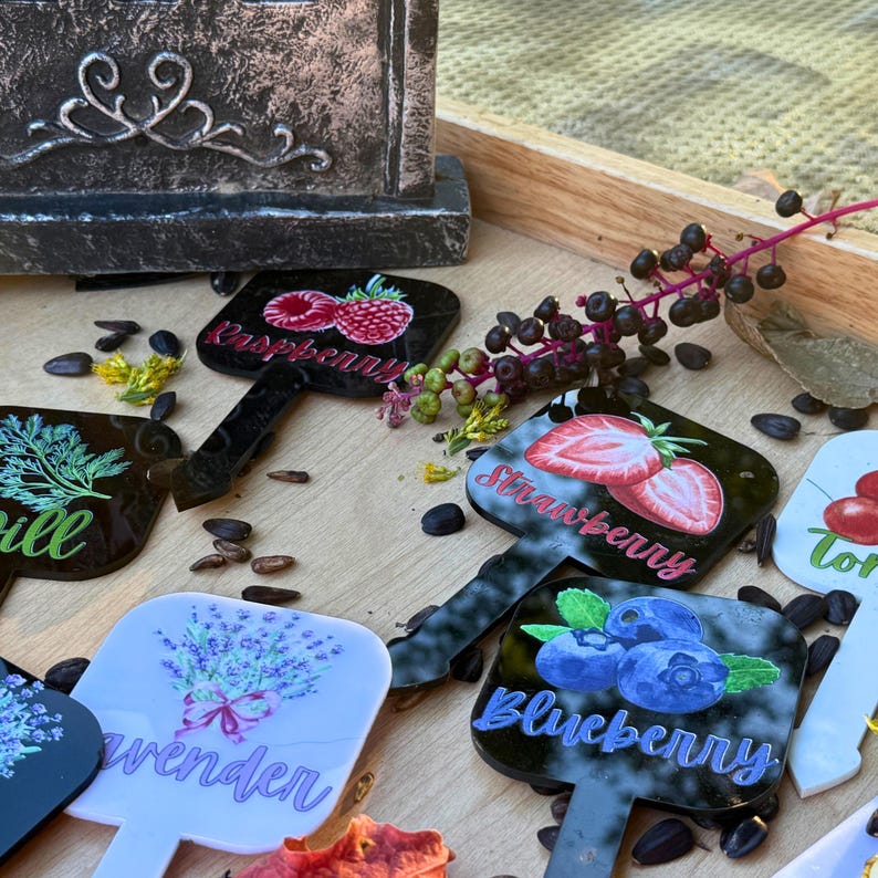 Colorful Acrylic Herb Marker