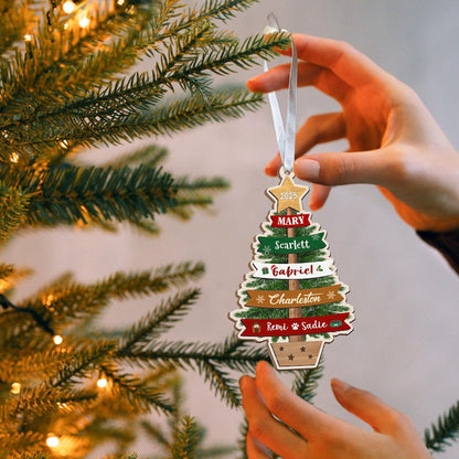 Personalized Large Family Christmas Ornament 2025