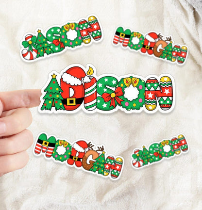 Christmas Stickers | Custom Christmas Gift Labels | Xmas Name Gifts Tags