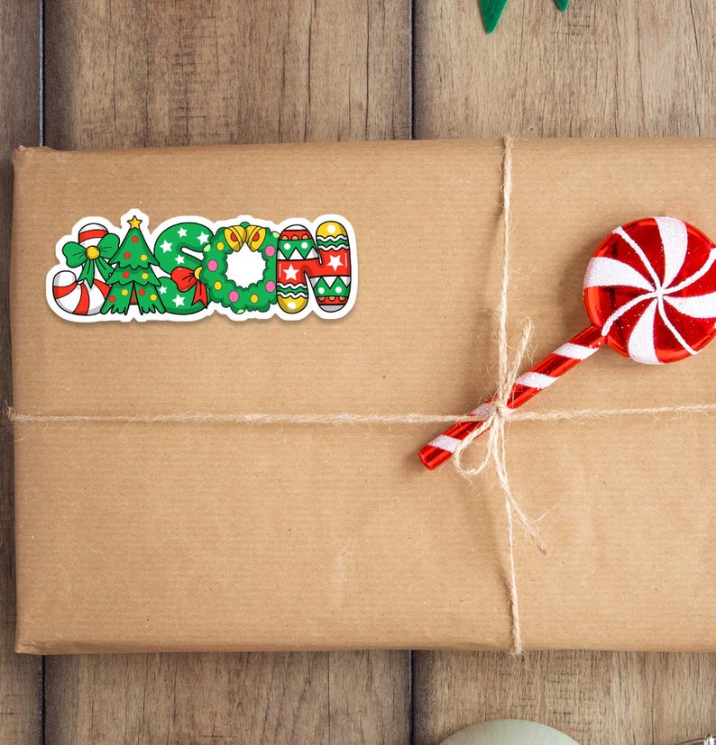 Christmas Stickers | Custom Christmas Gift Labels | Xmas Name Gifts Tags