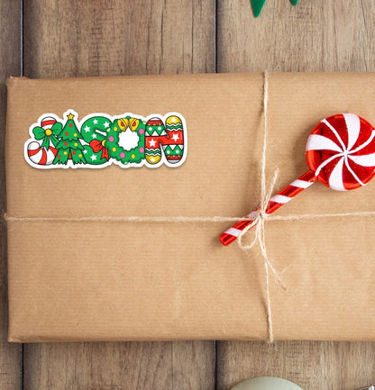 Christmas Stickers | Custom Christmas Gift Labels | Xmas Name Gifts Tags