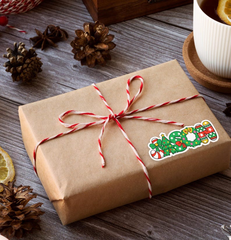 Christmas Stickers | Custom Christmas Gift Labels | Xmas Name Gifts Tags