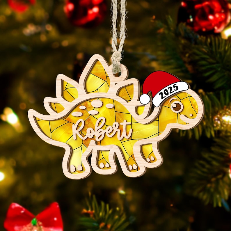 3D Layered Dino Ornaments for Kids