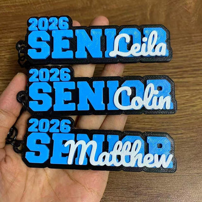 Personalized Custom College High School Graduation Grad Seniors Class Keychain