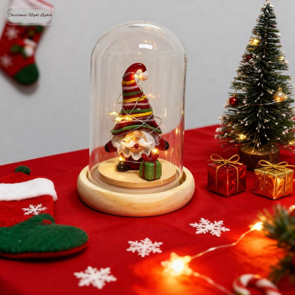 Personalized Glass Christmas Tree with LED Lights