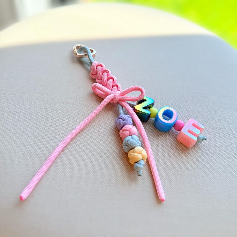 Custom Name Keychain with Knot