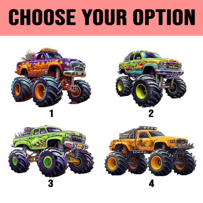 Custom Photo Kid Face Monster Truck Ornament, Personalized Acrylic Photo Ornament